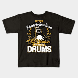 Drummer Old Drums Kids T-Shirt